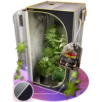 PURPLE LEGACY® 1680D Oxford Grow-Box 100x100x200 cm für Profis mit Wasserschutz | Grow-Tent Zuchtzelt für Hydrokulturen und Indoor-Pflanzen, Grow Tent, Anzuchtzelt Grow Zelt