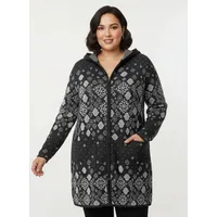 Witt Weiden Long-Strickjacke schwarz 44