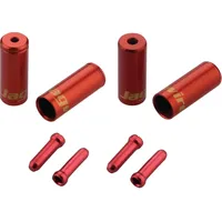 Jagwire Endkappen Combo-Kit Rot