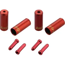 Jagwire Endkappen Combo-Kit Rot