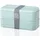 xavax Lunchbox 2 Stück, stapelbar, auslaufsicher, je Bentobox 500 ml, Pastellblau