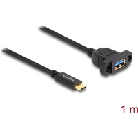 Delock 87826 USB Kabel 1 m USB 3.2 Gen 2 (3.1 Gen 2) USB C USB A Schwarz