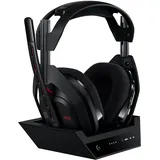 Logitech G Astro A50 LIGHTSPEED kabellose Gaming-Headset + Basisstation (Gen 5), PRO-G GRAPHENE, 3-System-Umschaltung, USB-C für Xbox, PS5, PC/Mac oder Nintendo Switch, Bluetooth - Schwarz