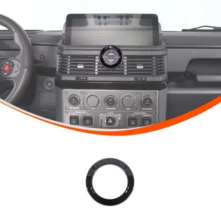 PIUGILH Auto Mittelkonsole Dekoration Ring Geeignet für INEOS Grenadier 2020-2025, Zentralkontrollkompass Dekoring für INEOS Grenadier Zubehör,Autozubehör Innenraum (Klavier Schwarz)