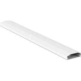 conecto Kabelkanal aus Kunststoff zum Kleben oder Schrauben inkl. 3M Klebeband, 50 cm, weiß