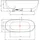 a&n&a aQualine Douro freistehende Badewanne 80 x 180 cm (E1880)