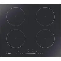 Candy Idea CIS642SCTT/1 Induktionskochfeld, 4 Kochzonen, Glaskeramik, Unterputz, Keep Warm, Power Management, Touch, App hon, 59 x 55 x 52 cm, Schwarz