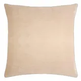 PAD - Elegance - Samt Kissen, Zierkissen, Kissenhülle - 50 x 50 cm - Farbe: Sand Beige - ohne Füllung