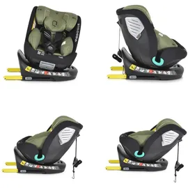 Cangaroo i-Size Kindersitz Quill (40-150cm) Gruppe 0/1/2/3, Isofix, 360° drehbar grün