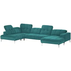 Lounge Collection Wohnlandschaft Mikrofaser 3-Sitzer Türkis/Petrol