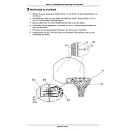 DEMA Basketballkorb XXL Schwarz