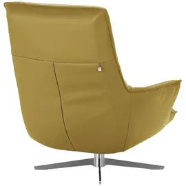 KOINOR Sessel Isira Leder 80 x 102 x 102 cm Grün drehbar mit Kopfteil