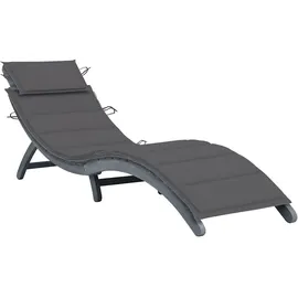 vidaXL Sonnenliege 200 x 60 x 30 cm Grau