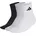 Thin Light Sportswear Ankle Socken Medium Grey Heather/White/Black 34-36