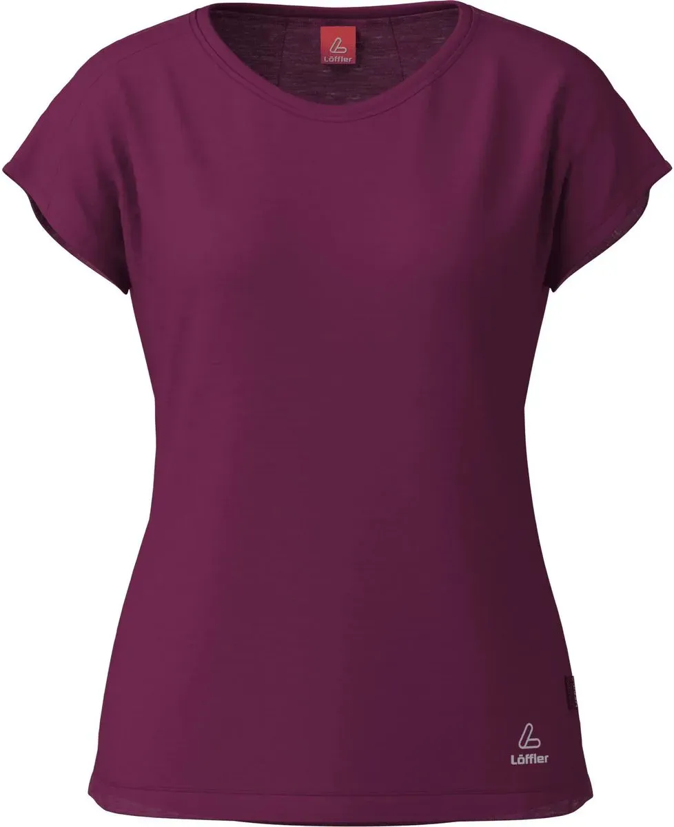 Löffler Women Loose Shirt Merino-tencel(tm) bordeaux (519) 34