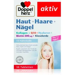 Doppelherz Aktiv Haut + Haare + Nägel Tabletten schöne Haare, Nägel und Haut 30 TABL