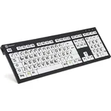 Logickeyboard XL Print PC Slim DE schwarz/weiß (LKB-LPBW-BJPU-DE)