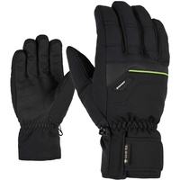 Ziener Herren Glyn GTX Plus Glove Alpine Ski-Handschuhe/Wintersport Wasserdicht, Atmungsaktiv, Warm, Gore-tex, Black/Lime Green, 6.5 Warm Glove Ski Alpine