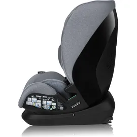 lionelo Autokindersitz Lavender i-Size ab 1 Jahr bis 12 Jahren, ab 9 kg bis 36 kg ISOFIX Breiter Einstellber Grau - Grau