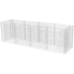 vidaXL Gabionen-Hochbeet Stahl 360×90×100 cm