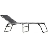 207 x 75 x 40 cm schwarz klappbar