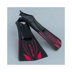 Schwimmflossen lang Topfins 900 steif schwarz/rot