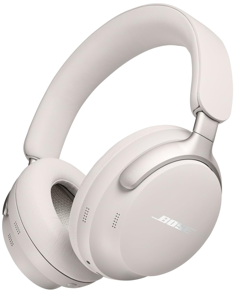 Bose QuietComfort Ultra Kabellose Kopfhörer mit Noise-Cancelling für räumlichen Klang, Over-Ear-Kopfhörer mit Mikrofon, Bis zu 24 Stunden Akkulaufzeit, Kopfhörer mit Raumklang, Weiß