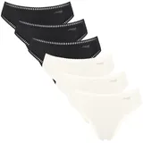 SLOGGI Slip 6 St. Schwarz/Weiß XS