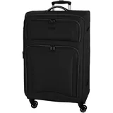 d & n d&n Travel Line 9204 4 Rollen Trolley L 76 cm mit Dehnfalte schwarz