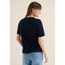 Cecil T-Shirt Slubyarn Schwarz L
