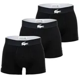Lacoste Boxershorts Big Croc Print Schwarz S 3er Pack
