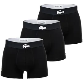 Lacoste Boxershorts Big Croc Print Schwarz S 3er Pack