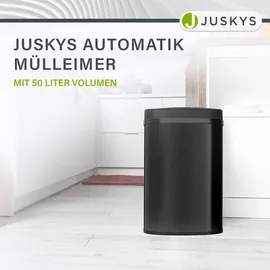 Juskys Automatik Mülleimer mit Sensor - Schwarz