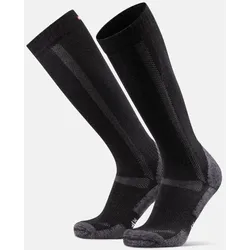 KNIEHOHE MERINO WANDERSOCKEN - 1-Pack - Schwarz - 35-38