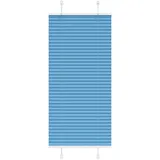 vidaXL Plissee Blau 55x100 cm Stoffbreite 54,4 cm Polyester