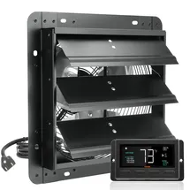 Vevor Abluftventilator, 305 mm, Temperatur-Feuchtigkeitsregler, EC-Motor, 904 CFM, Wandlüfter mit variabler Geschwindigkeitsregelung zur Wandmontage, EC