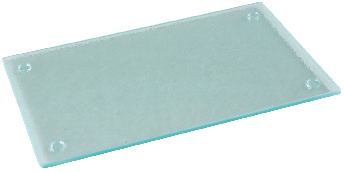 Glas-Schneidebrett HANNES, Hartglas - 15 x 25 cm