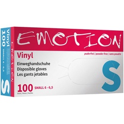 Efalock Emotion Vinyl Einweghandschuhe - puderfrei Weiß Größe S