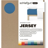 SCHLAFGUT Easy Jersey 90 x 200 - 100 x 200 cm blue mid