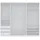 marmex möbel TRES Garderobenschrank 240x206x51 cm weiß