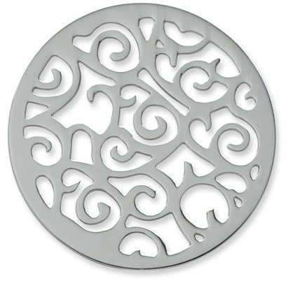 Münze Edelstahl Ornamente silber