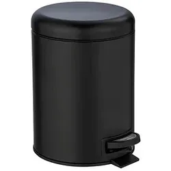 WENKO Leman Kosmetikeimer 5,0 l schwarz