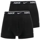 Nike Herren Everyday Cotton Stretch Trunks 2Pk, Black, XS