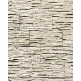 EDEM 1003-33 Steintapete 10,05 m x 0,53 m 5,33 m2 Beige/Grau