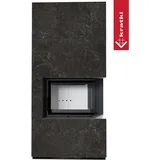 Kratki Kaminbausatz Floki Box Stahl Grau