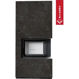 Kratki Kaminbausatz Floki Box Stahl Grau