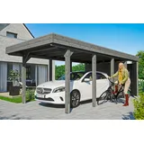 SKANHOLZ Carport Friesland Set 2 Schiefergrau 314 x 708 cm