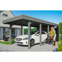 SKANHOLZ Carport Friesland Set 2 Schiefergrau 314 x 708 cm