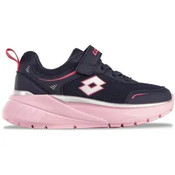 Sneaker LOTTO, Kinder, Gr. 34, bunt (navy, pink), Synthetik, Kunstfaser, mehrfarbig, sportlich, Schuhe, - extra leicht & bequem