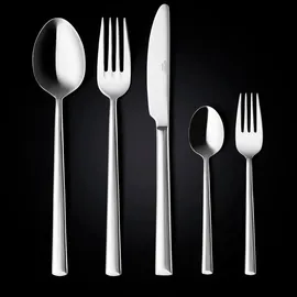 Mulex GmbH Mulex Besteck hochwertiges Cromirage Livorno poliert 18.10 Edelstahl 60tlg. - Silber